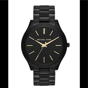 Michael Kors Accessories - Michael Kors Slim Black-Tone Stainless Steel Watch Michael Kors Accessories - Michael Kors Slim Black-Tone Stainless Steel Watch